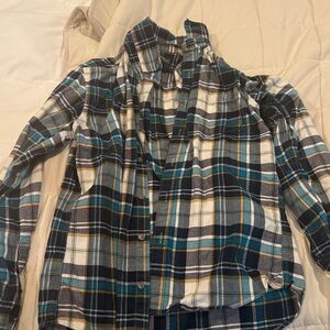 Eddie Bauer Men’s plaid, slim fit flannel